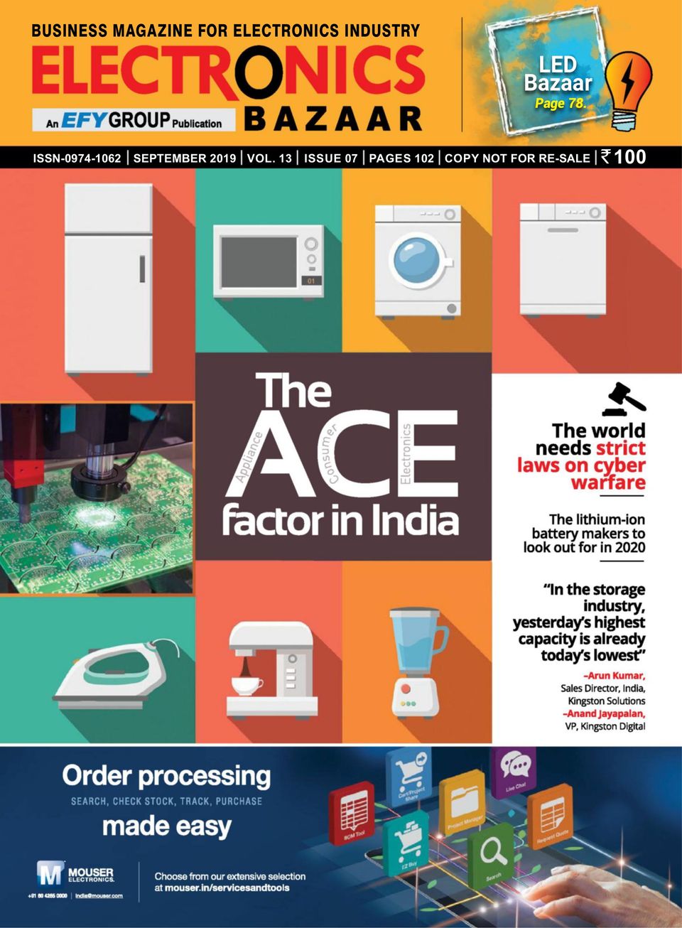 Electronics BazaarSeptember 2019 Magazine Get your Digital Subscription
